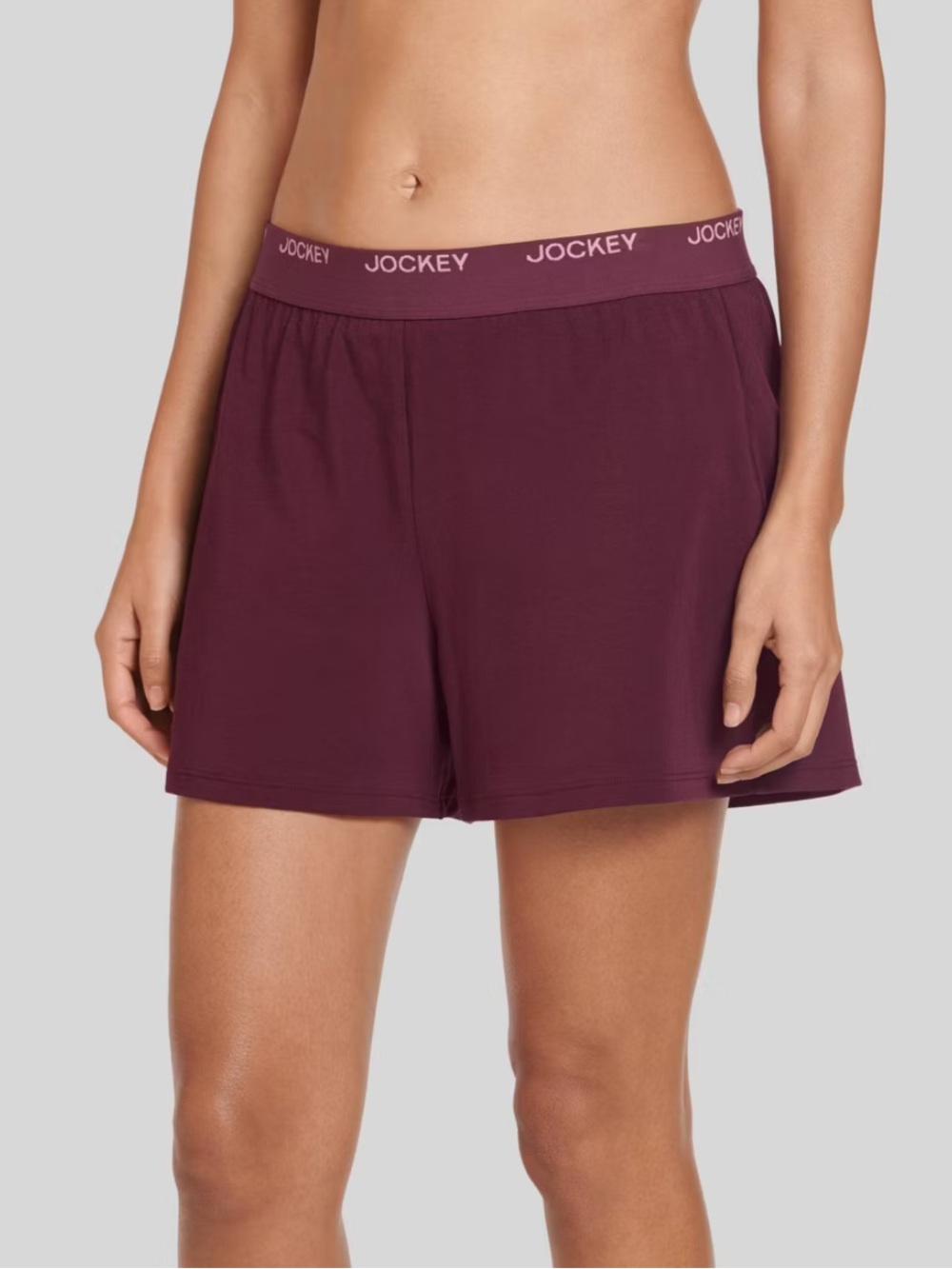 Jockey Women's Period Pajama Lounge Shorts with Logo Waistband